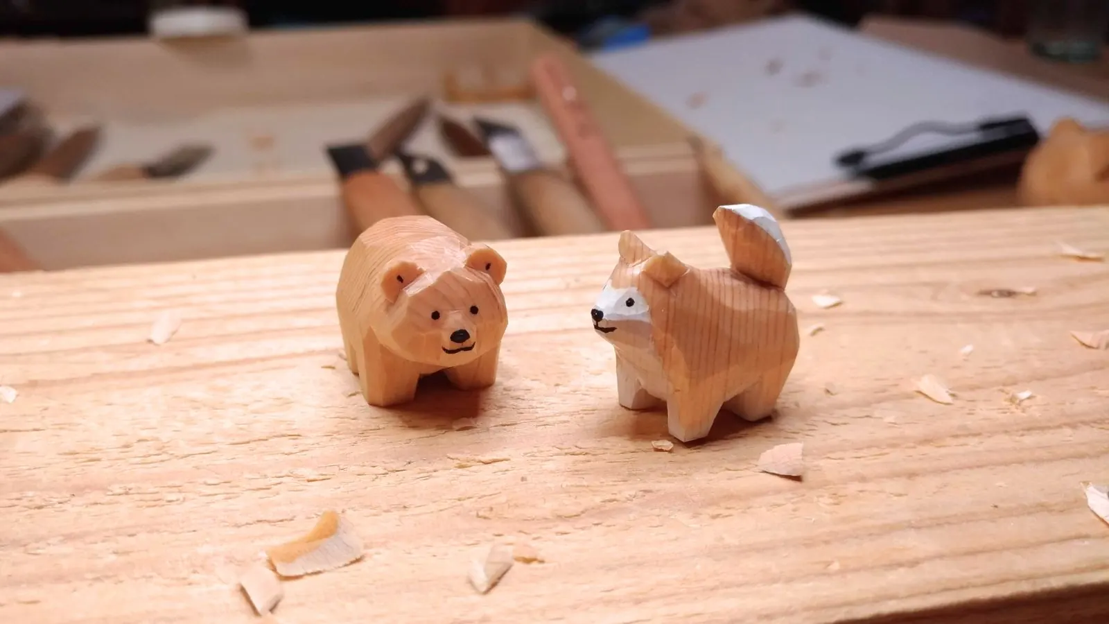 木彫りの作品たち